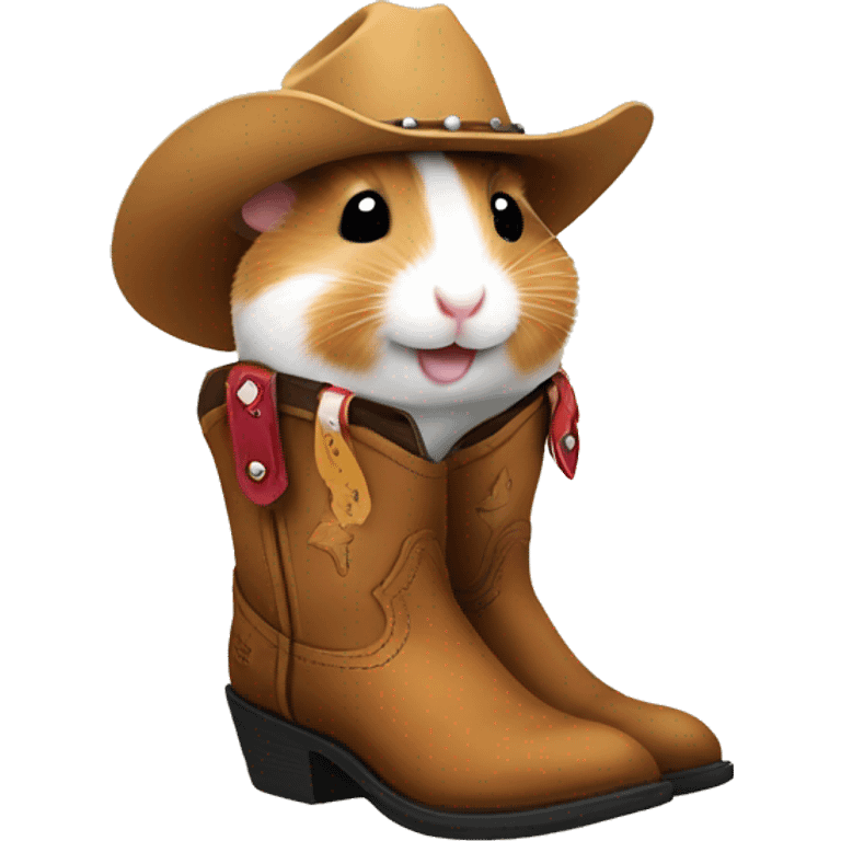 Hamster in cowboy boots emoji