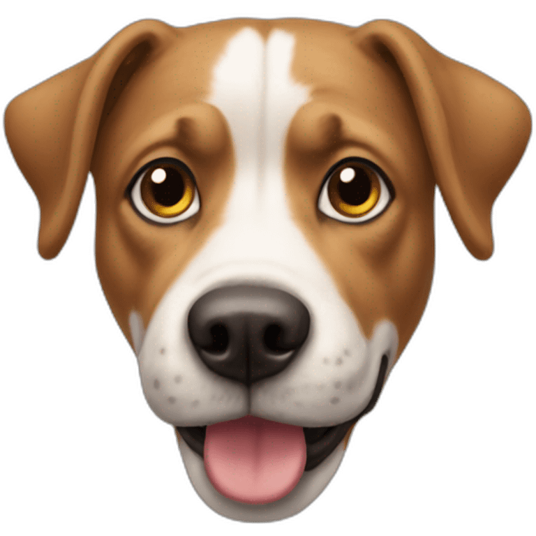 Chien qui rigole emoji