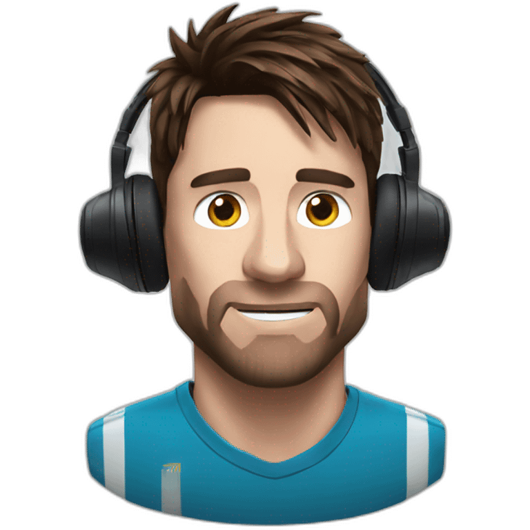 Messi headphone emoji