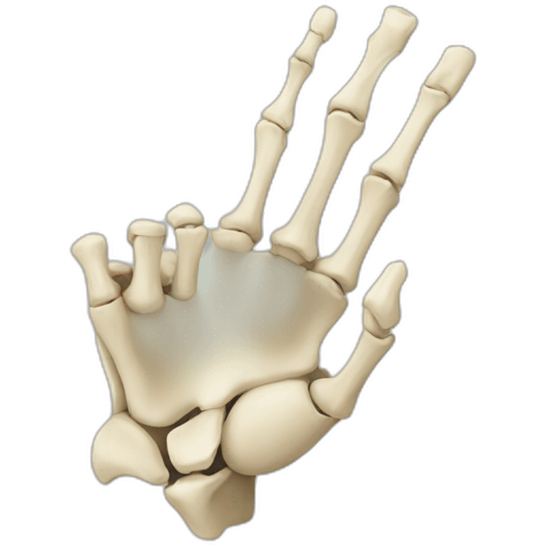 all the Bones of right hand emoji