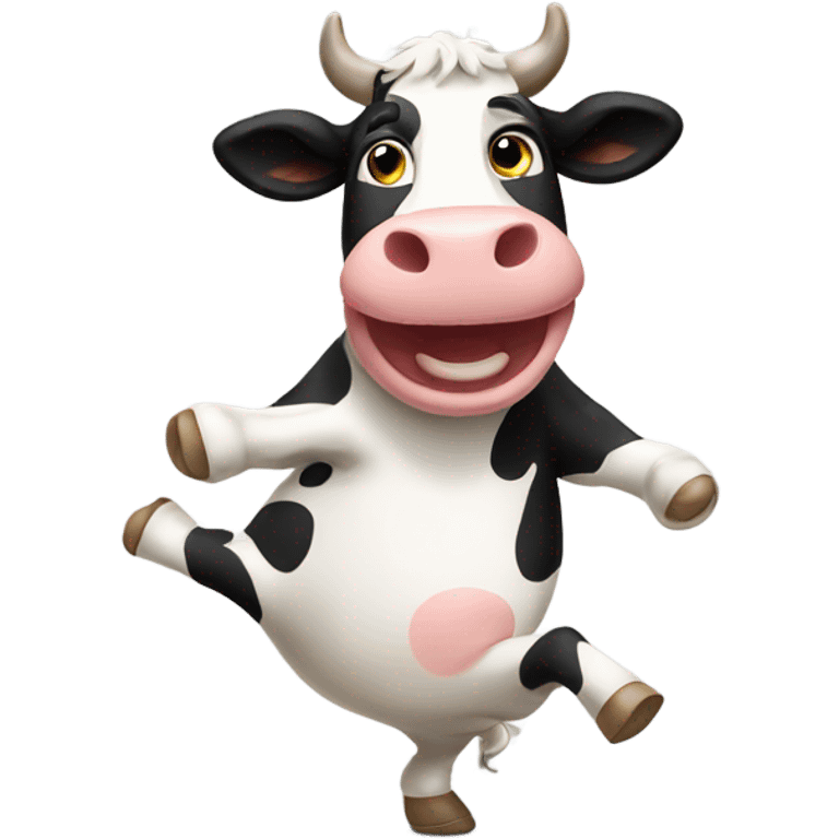 Cow dancing emoji