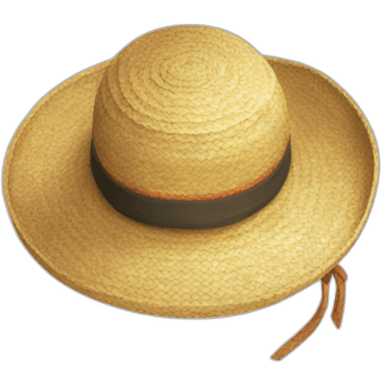 Luffy straw hat emoji