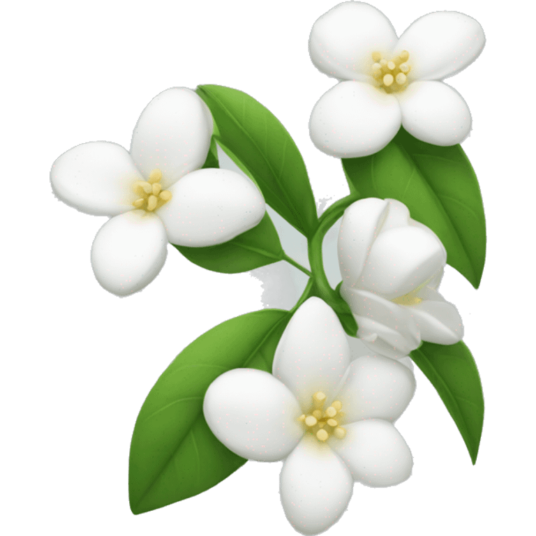 White beautiful jasmine flower emoji