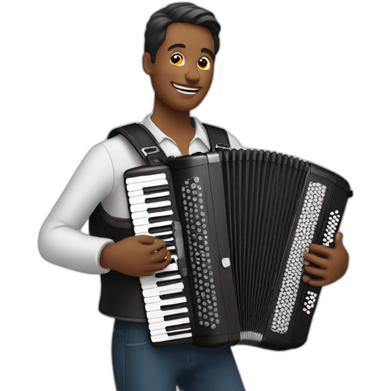 Man playing accordion emoji