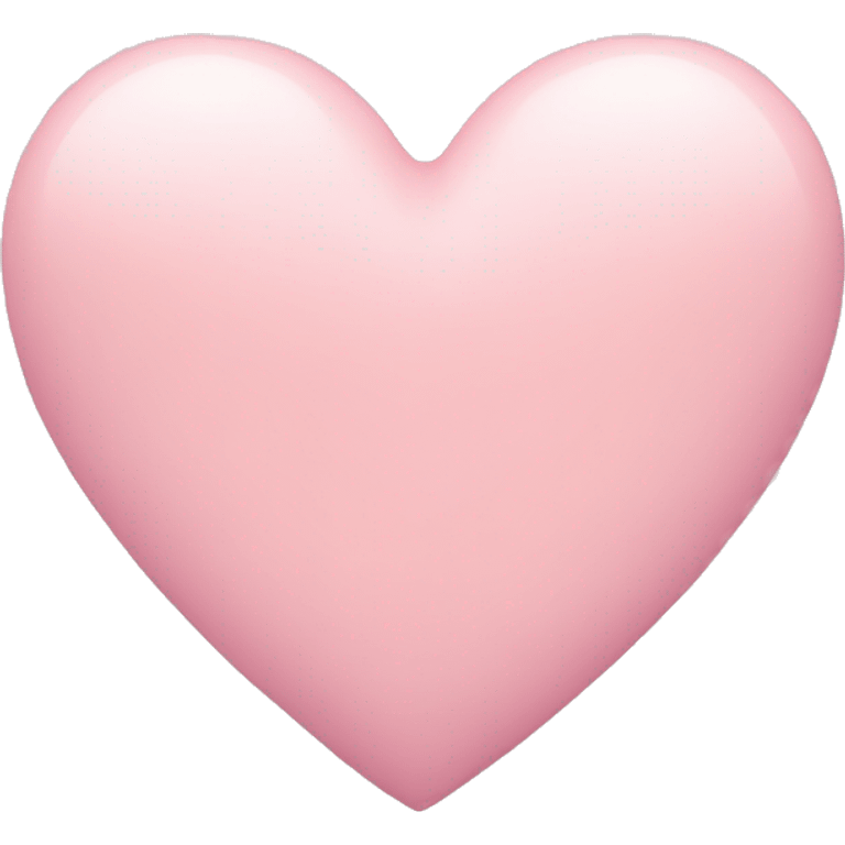 Pastel pink heart  emoji