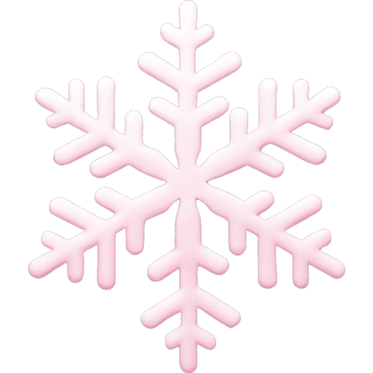 pastel pink snowflake  emoji