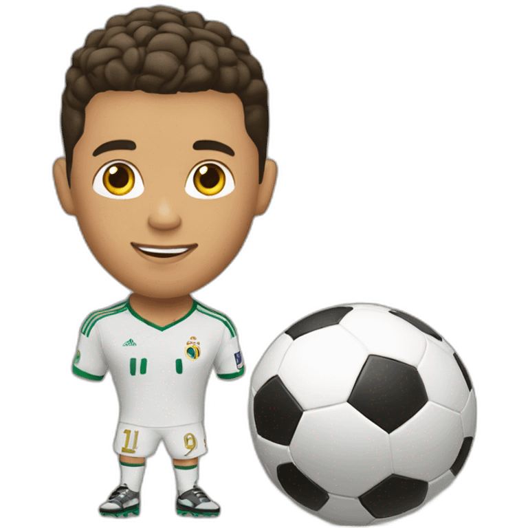 Ronaldo avec ballon d'or emoji