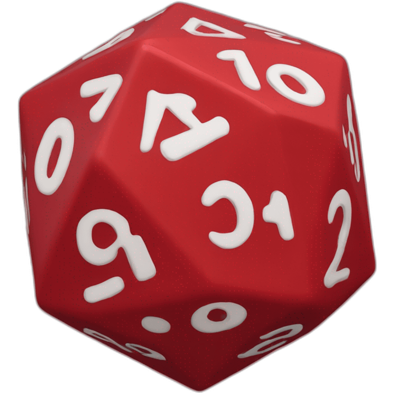 D20-die red emoji