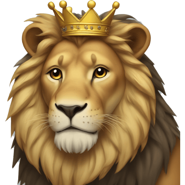 lion with a crown emoji