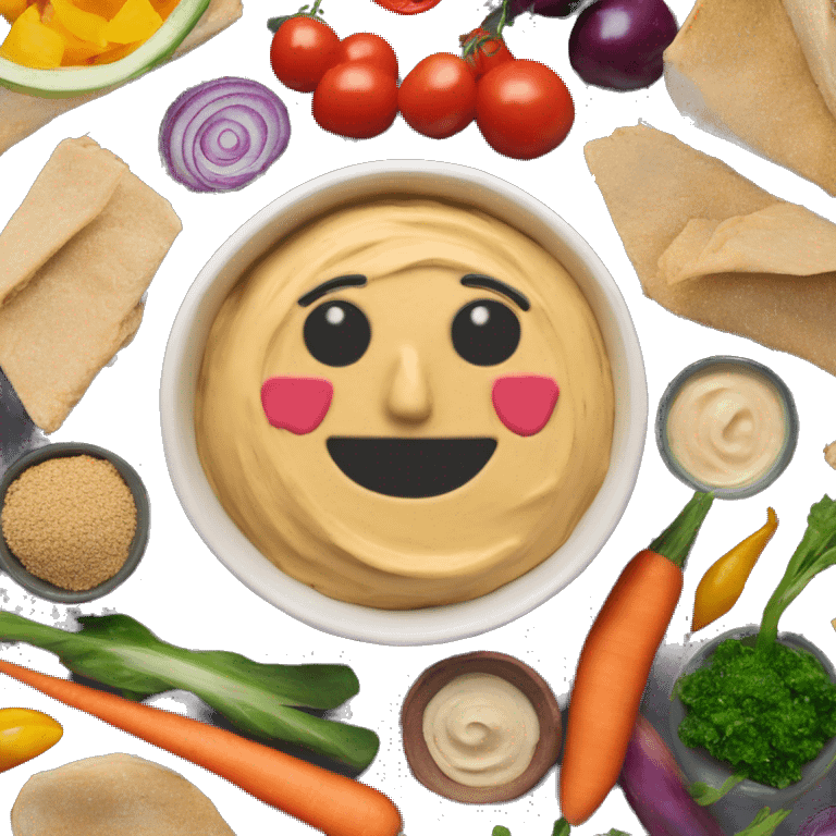 Mezze Houmous Rainbow Veg Grain Bowl emoji