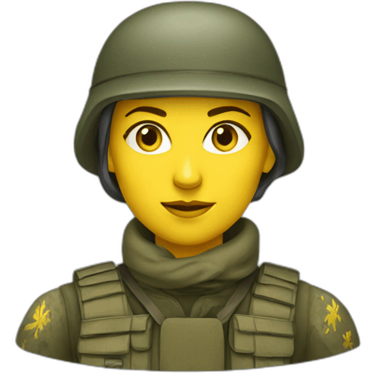 ukranian soldier woman emoji