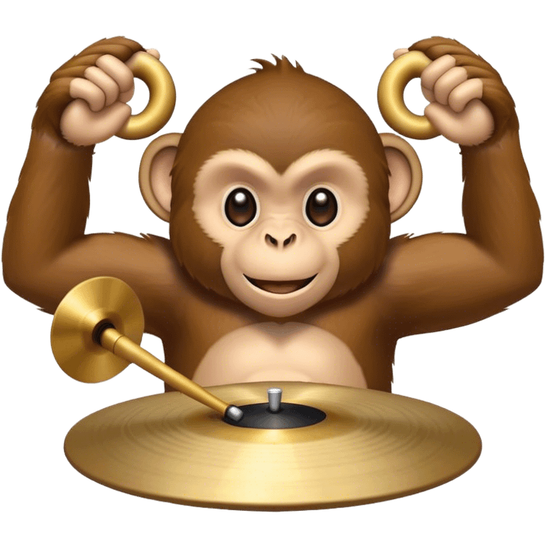 A monkey clashing cymbals emoji