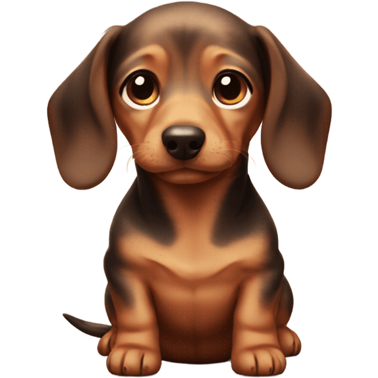 Dachshund puppy fat emoji