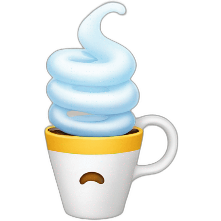 a light bulb on a coffee cup emoji