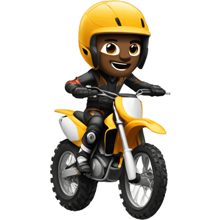 Dirt bike rider emoji