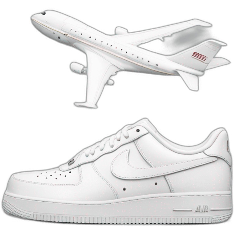 Air force one triple white emoji