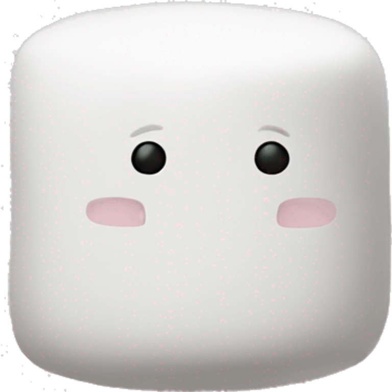 plain marshmallow without any face emoji