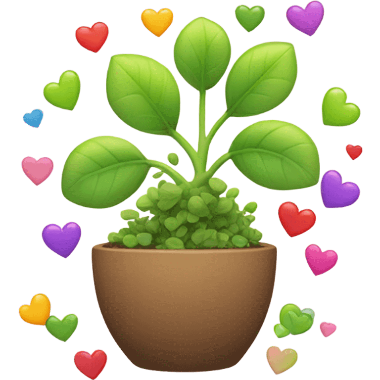 🌱 with hearts emoji