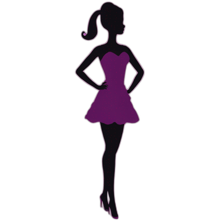 Barbie silhouette emoji