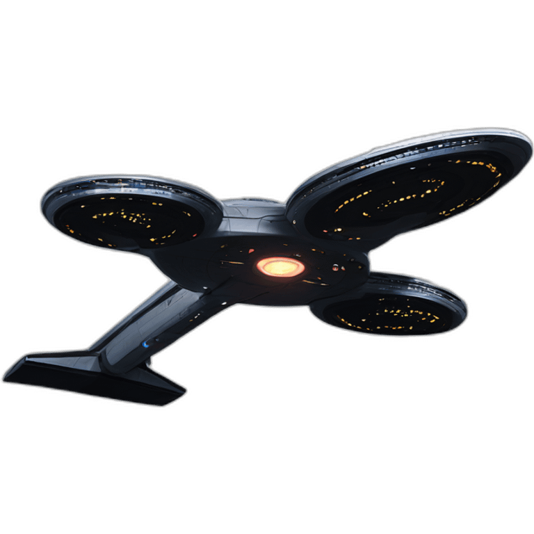 star trek enterprise flying over black hole emoji