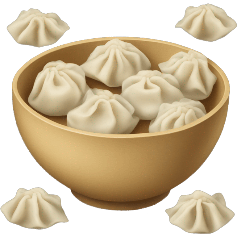 Bowl full of dumplings emoji