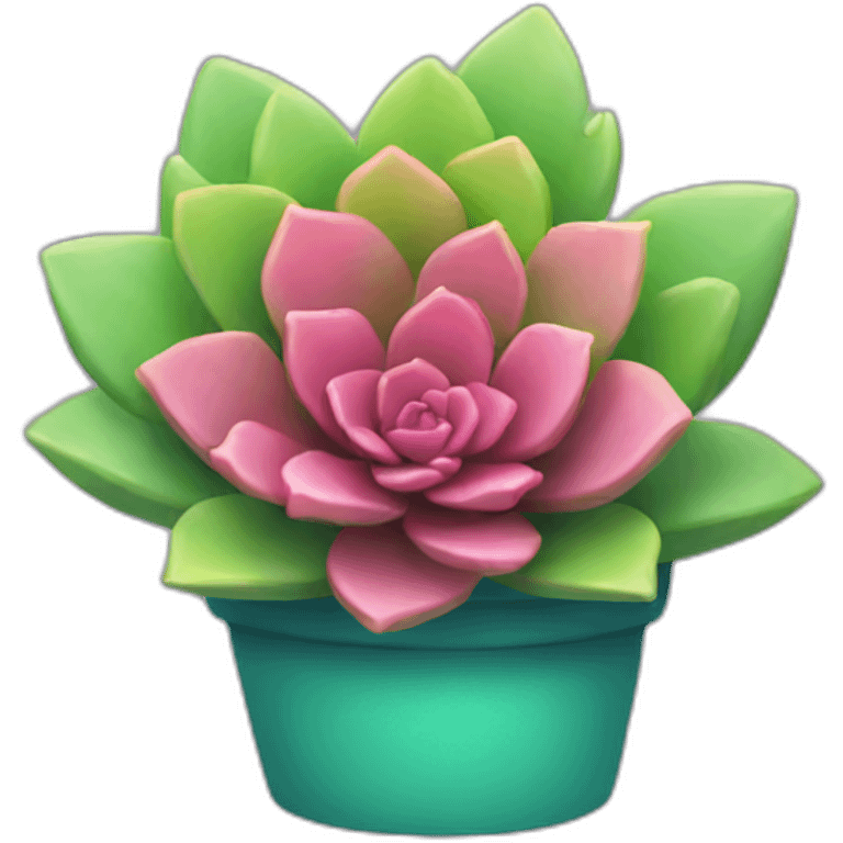 Colorful succulent emoji