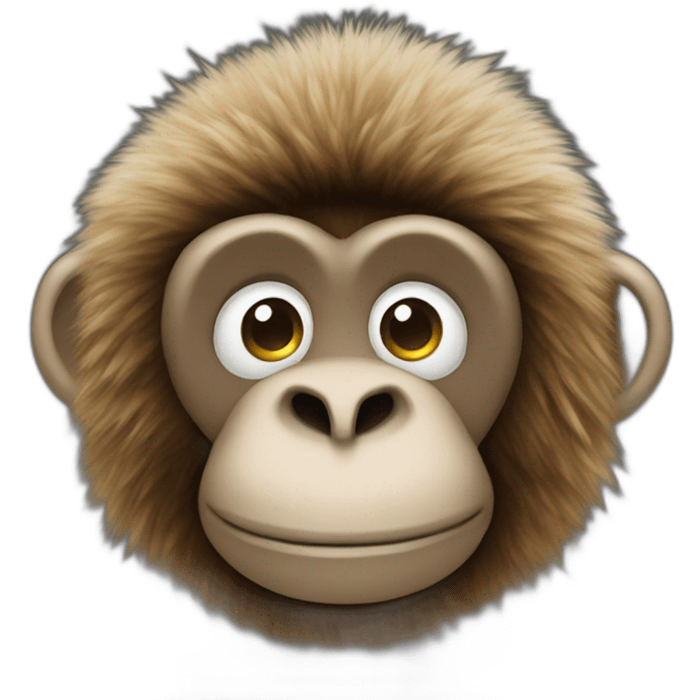 Monkey fur cap emoji