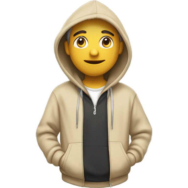 beige hoodie ￼ emoji