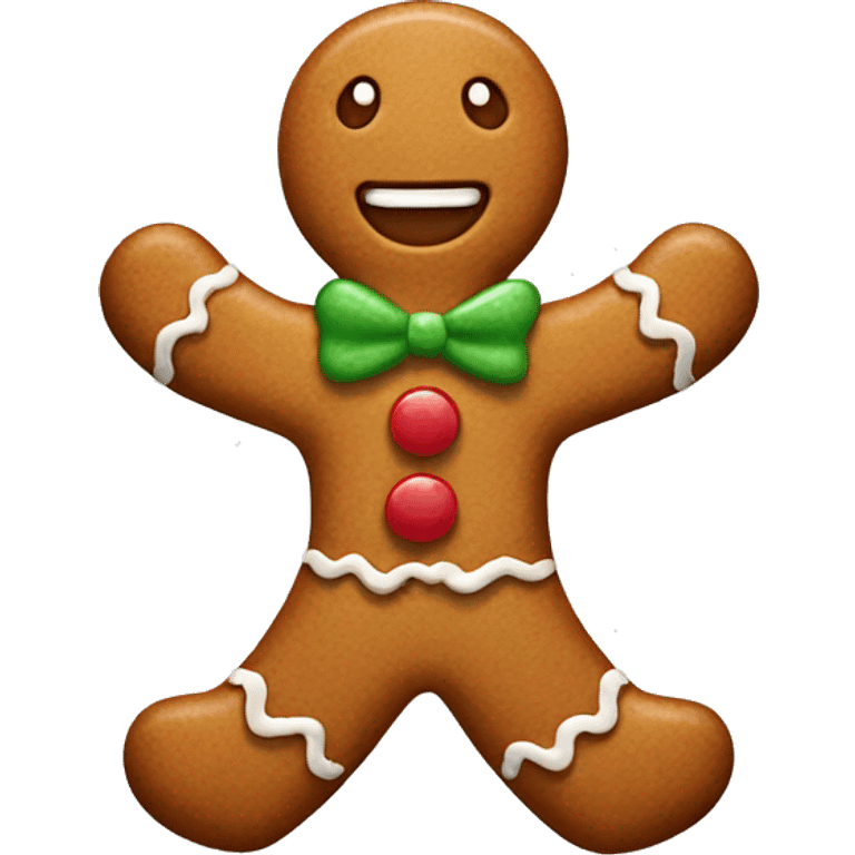 Gingerbread man emoji