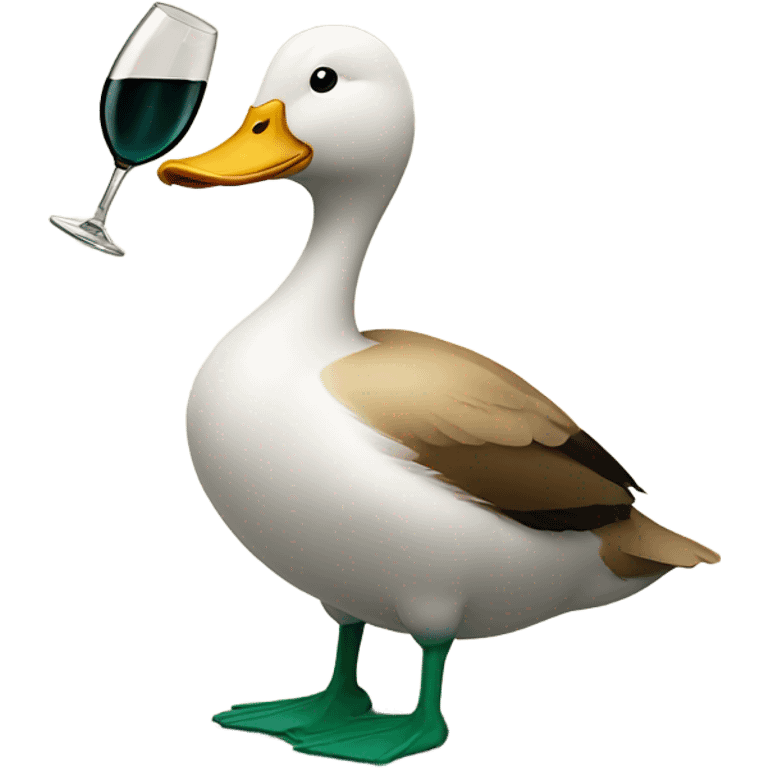 Duck with wine  emoji