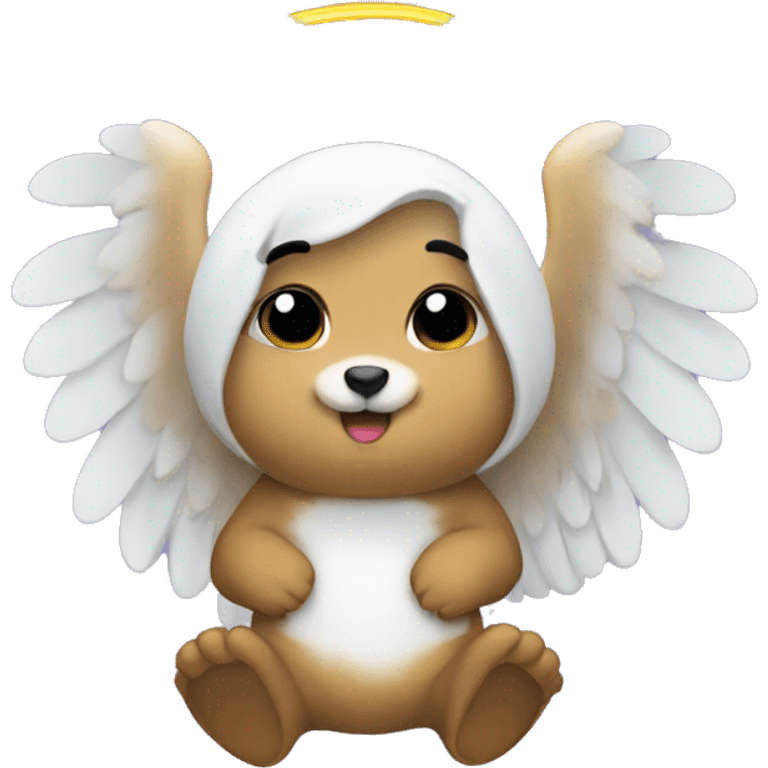 a gopher as angel. emoji