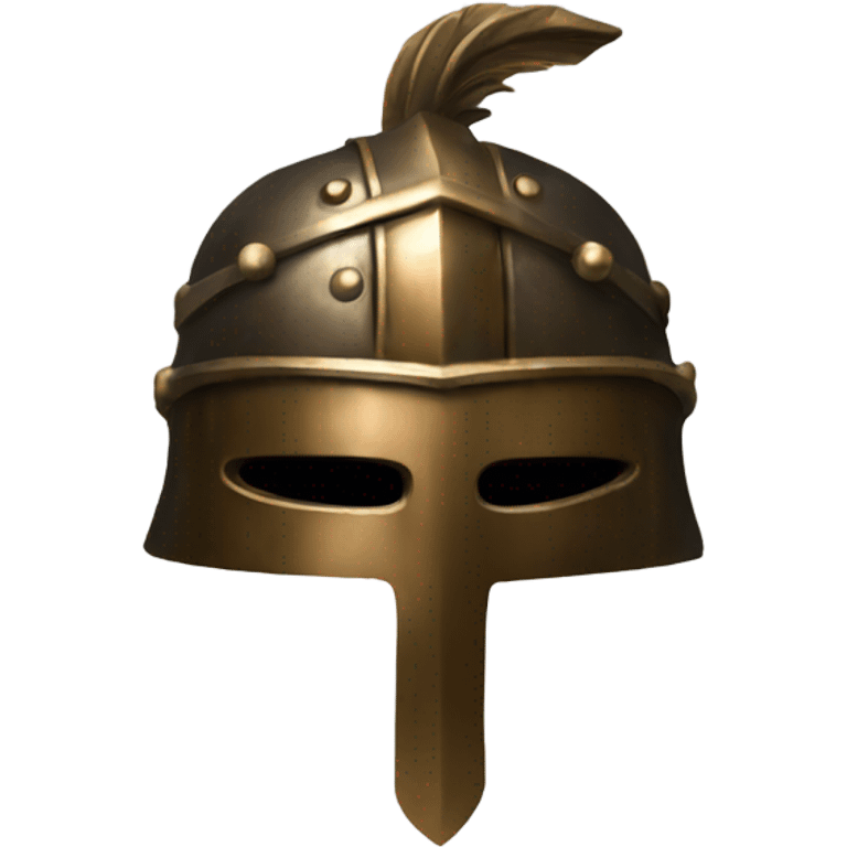 helm made of bronze emoji