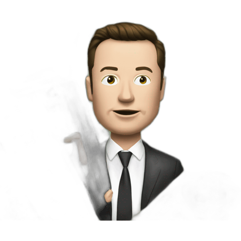 elonmusk the big boss with money and guns emoji