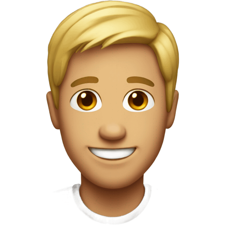 smiling portrait of a male/female emoji