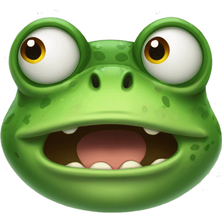 Angry frog emoji