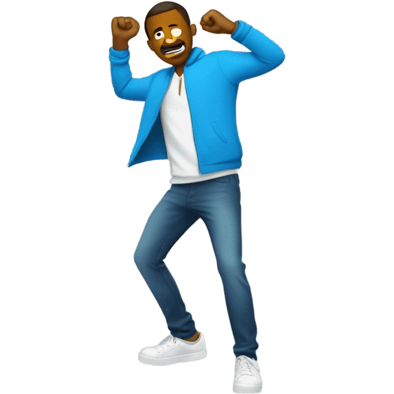 A guy hitting a dab emoji