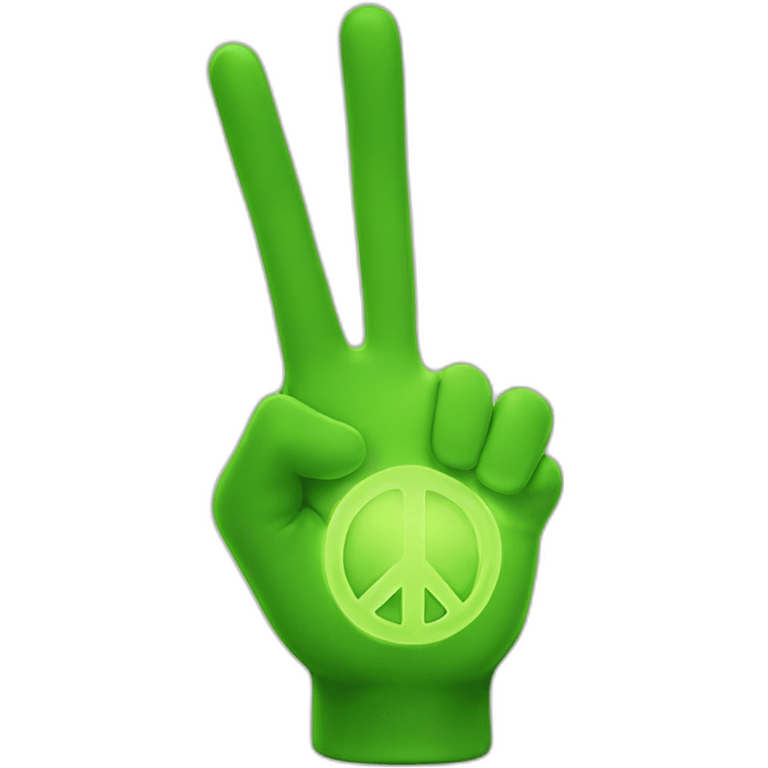 radioactive-hand-peace-sign emoji