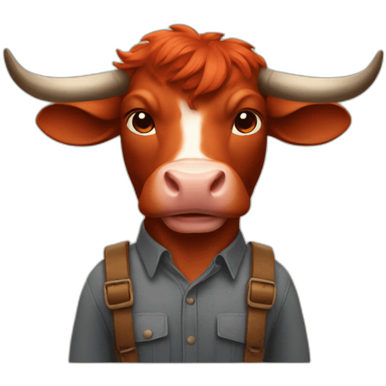 red-head-bull emoji