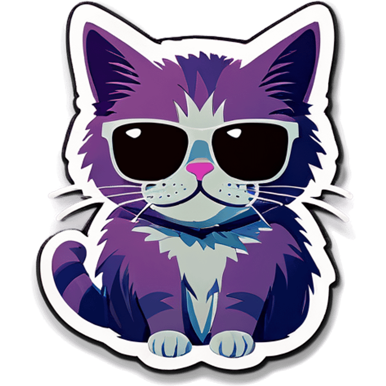 Cat with sunglasses emoji