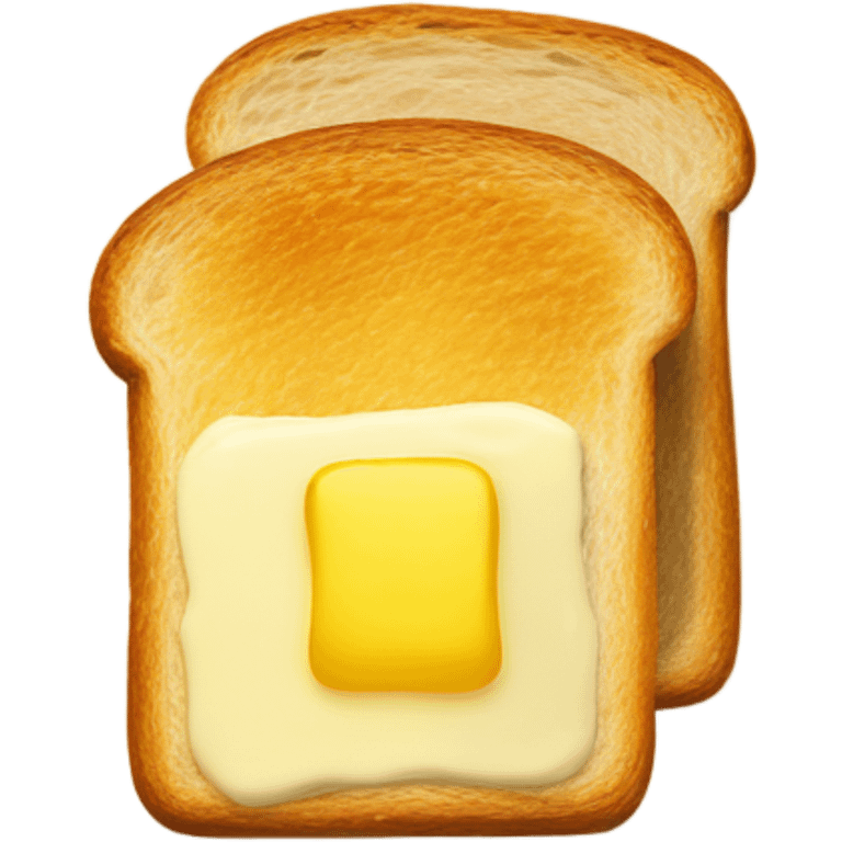 toast with butter and honey on  emoji