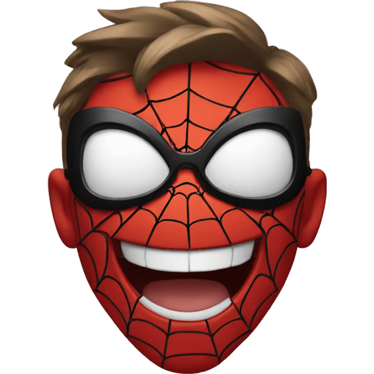 Spider-Man laughing emoji