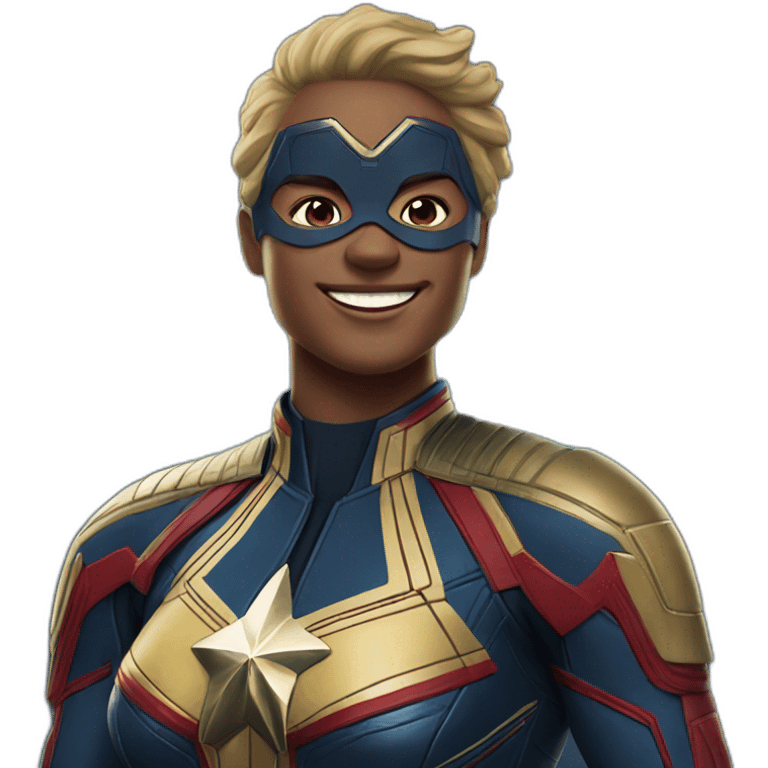 Captain marvel happy emoji