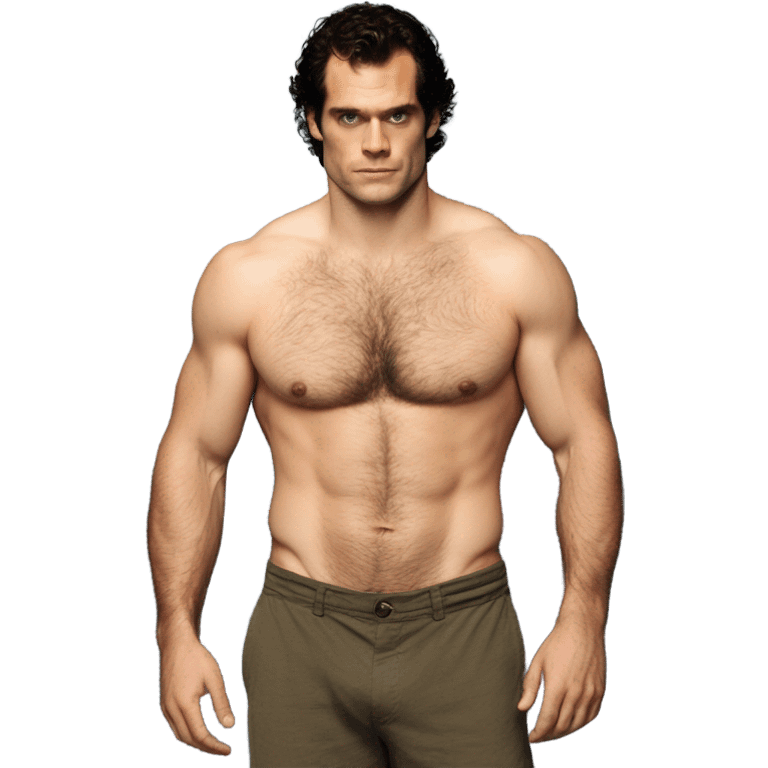 Henry Cavill shirtless hairy  emoji