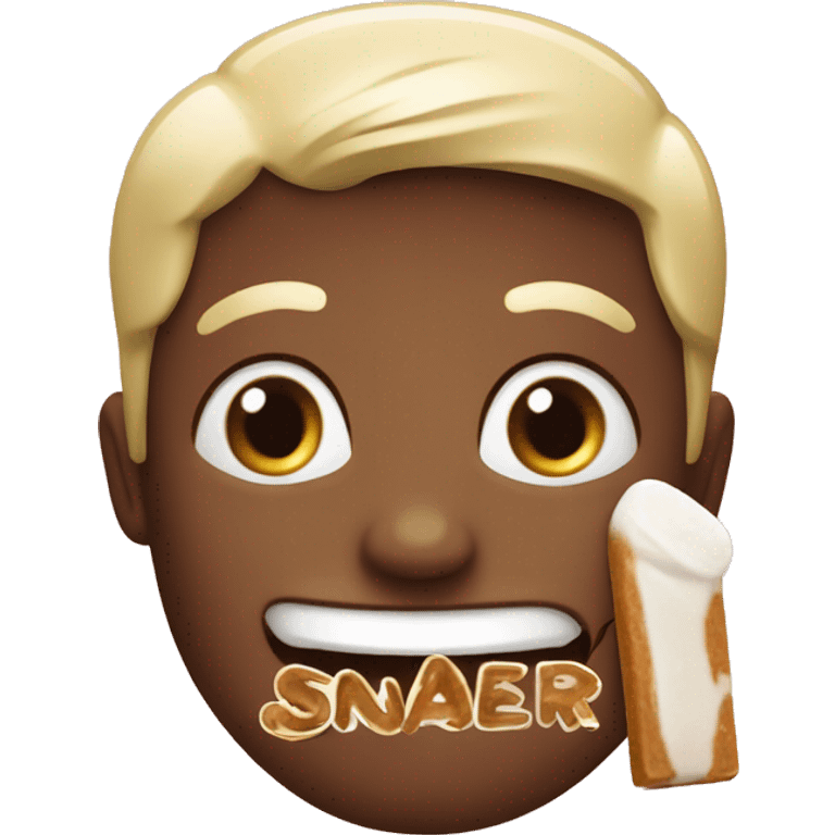 Sugar-free bar with the inscription snaqer emoji