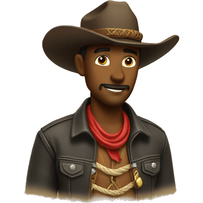 cowboy with lasso emoji