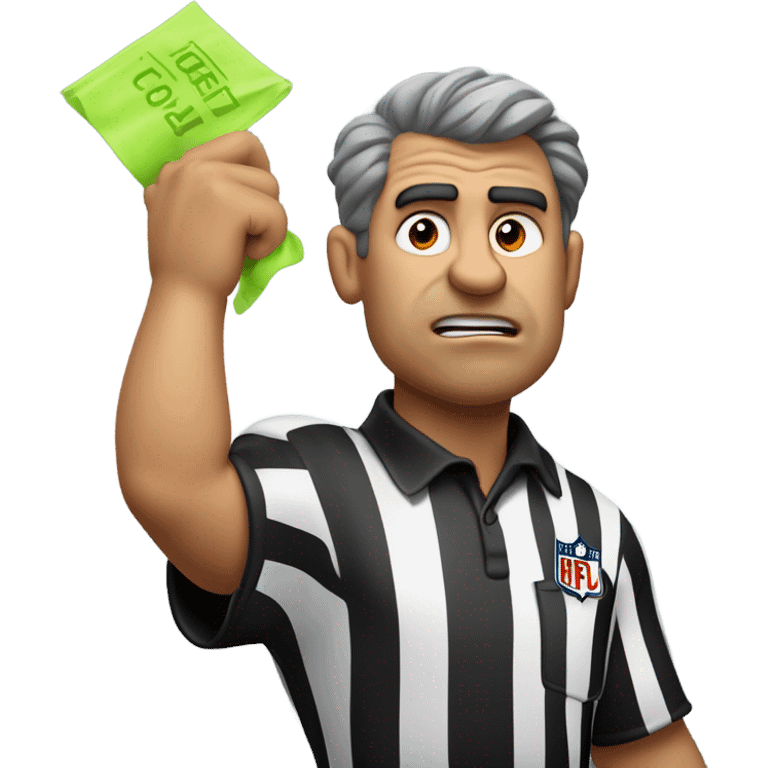 A terrible NFL referee emoji