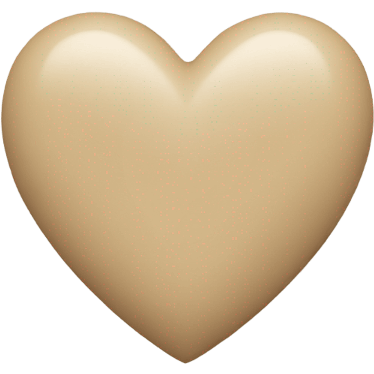 Beige heart  emoji