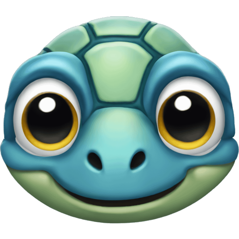 Blue sea turtle emoji