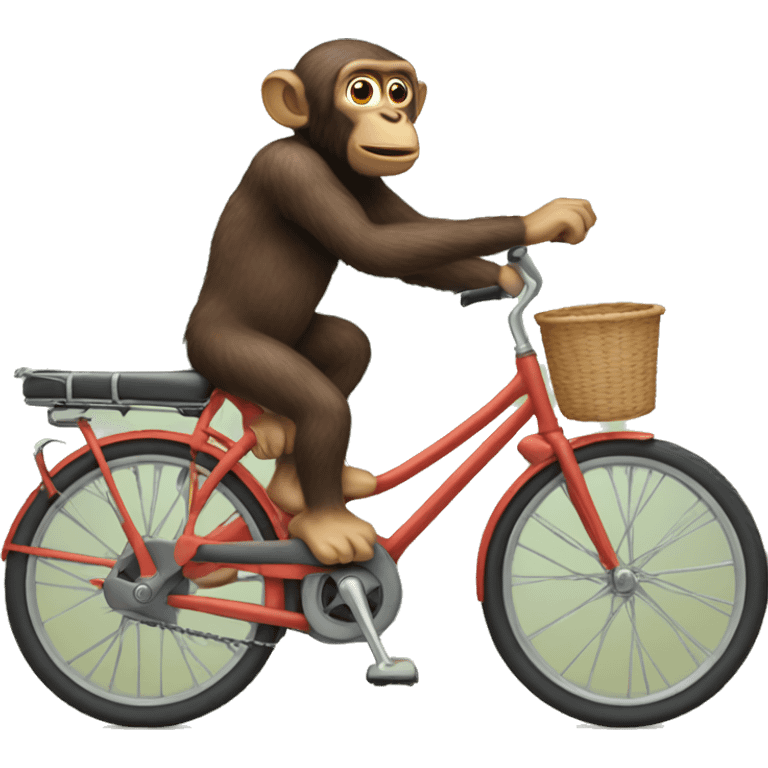 Affe Fahrrad fahren  emoji