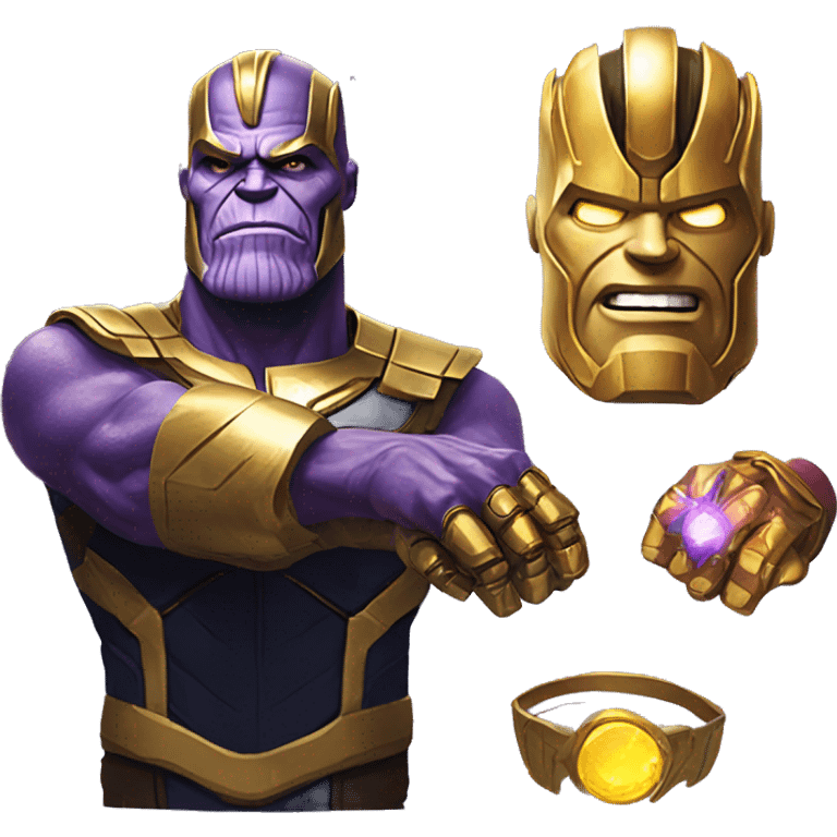 thanos with infinity gauntlet emoji